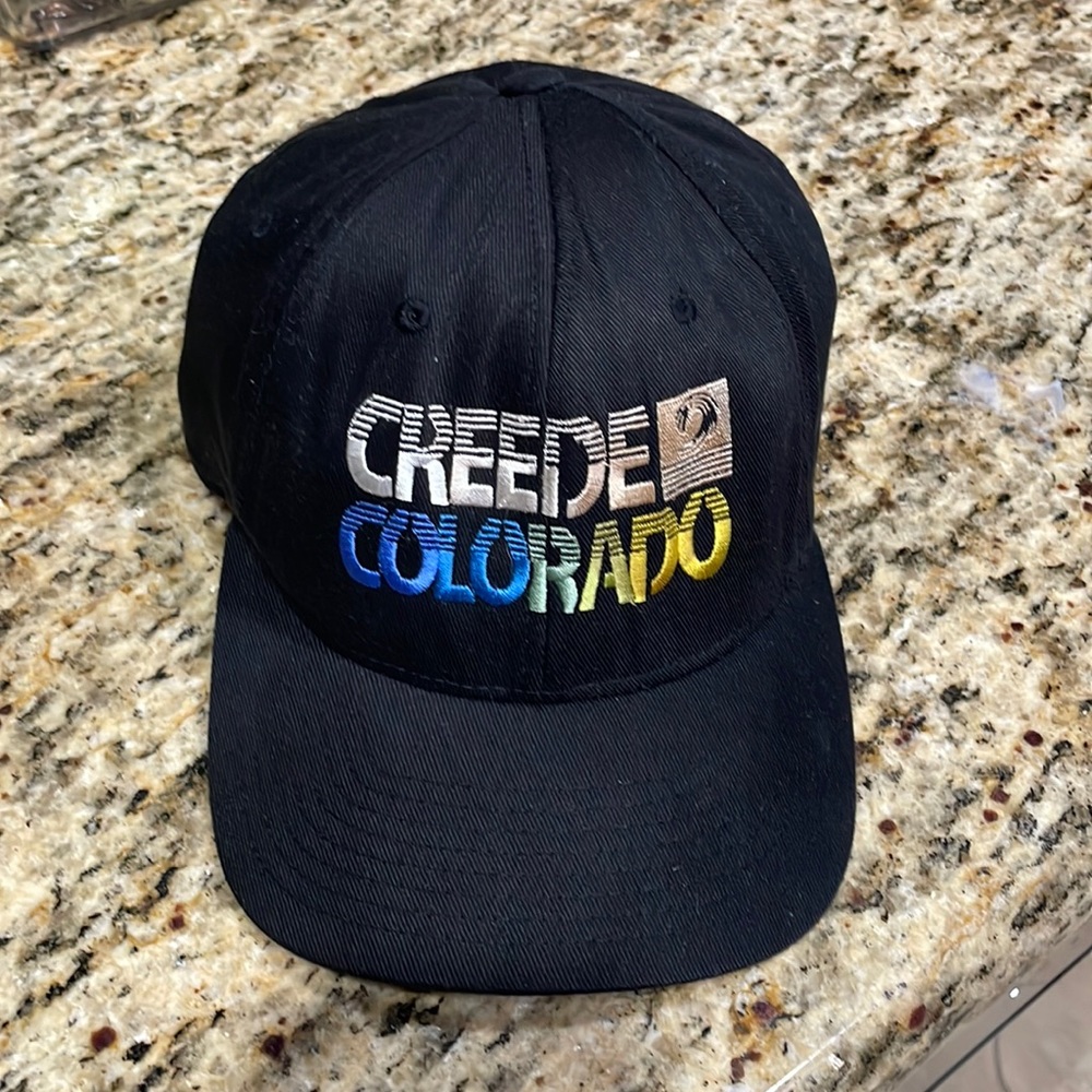 Creede Colorado black Baseball cap flex fit size L-XL